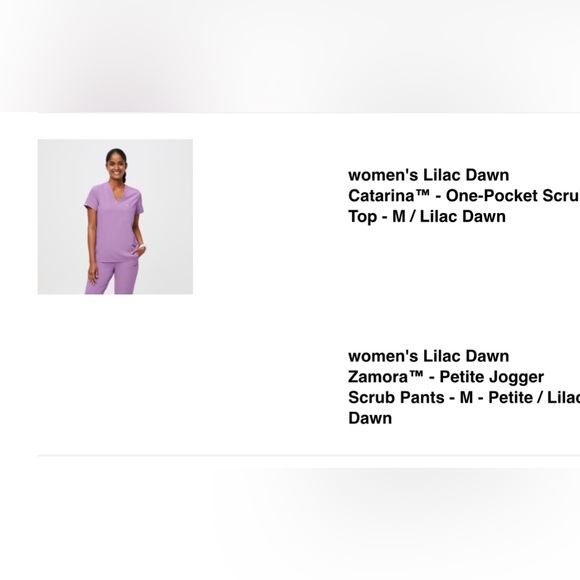 Figs lilac dawn catarina 1 pocket scrub top - Picture 2 of 2